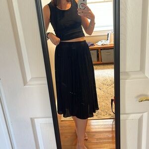 LOFT Jersey Midi Skirt